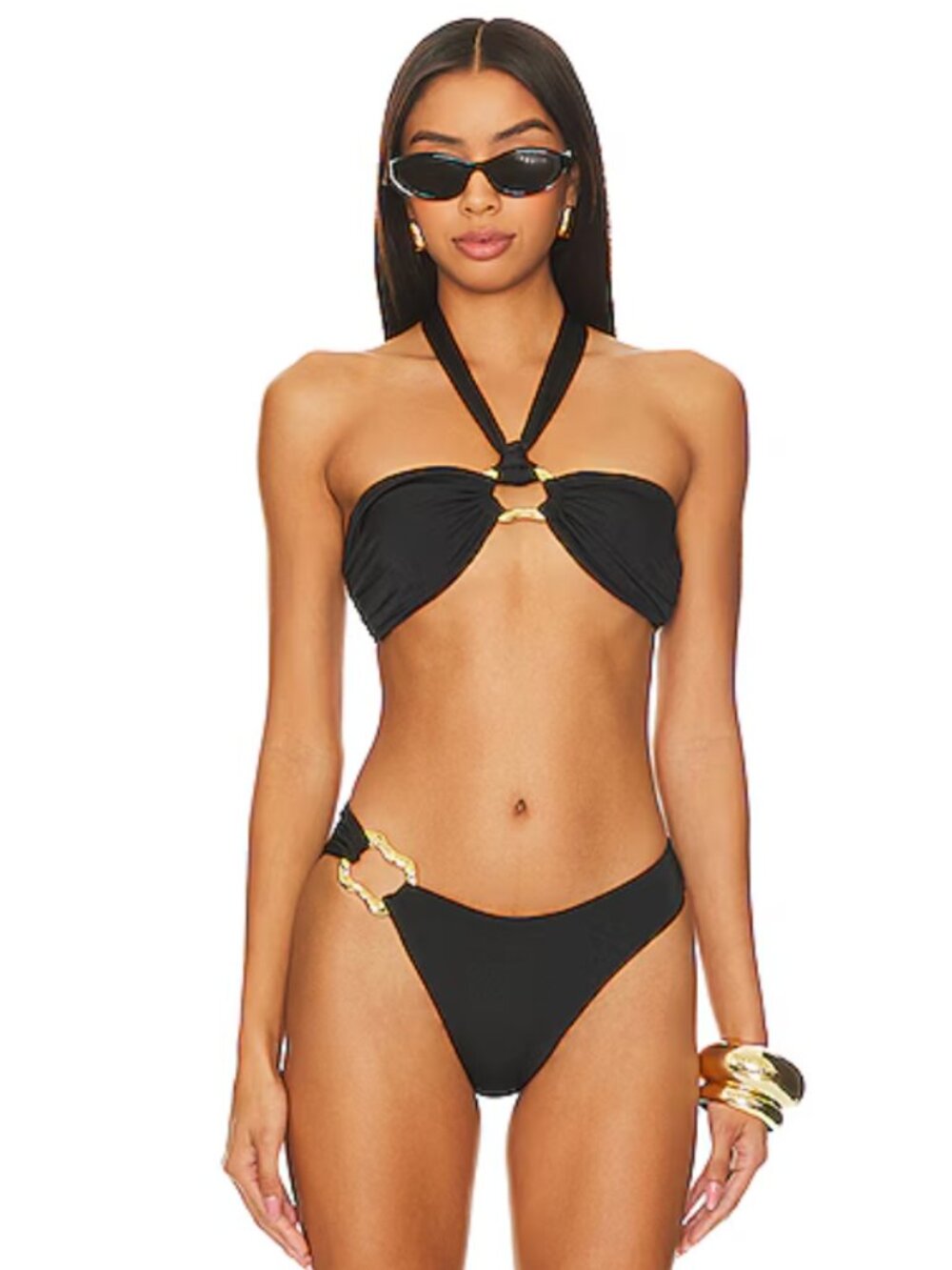 Cin Cin  Locket Bandeau Bikini 2-Piece Set - Size Small